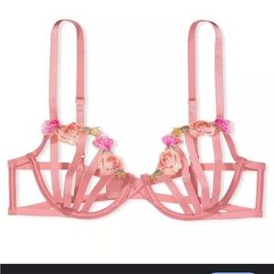 NEW Victorias Secret cut out floral strappy bra